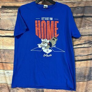 Amarillo Sod Poodles T-Shirt Large Blue Baseball Shirt Sleeve Ruckus MiLB Minors